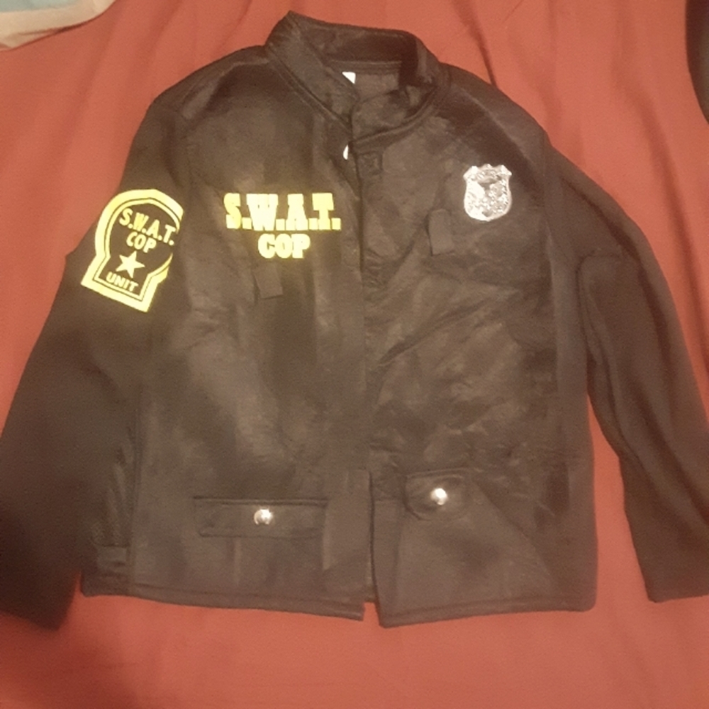 Boys swat cop police jacket